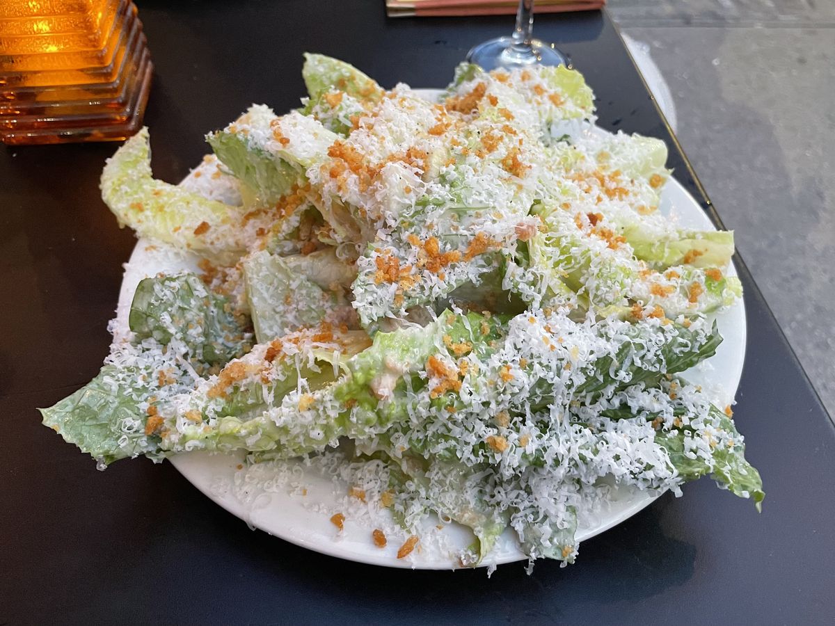 The caesar salad at Brooklyn’s The Fly.