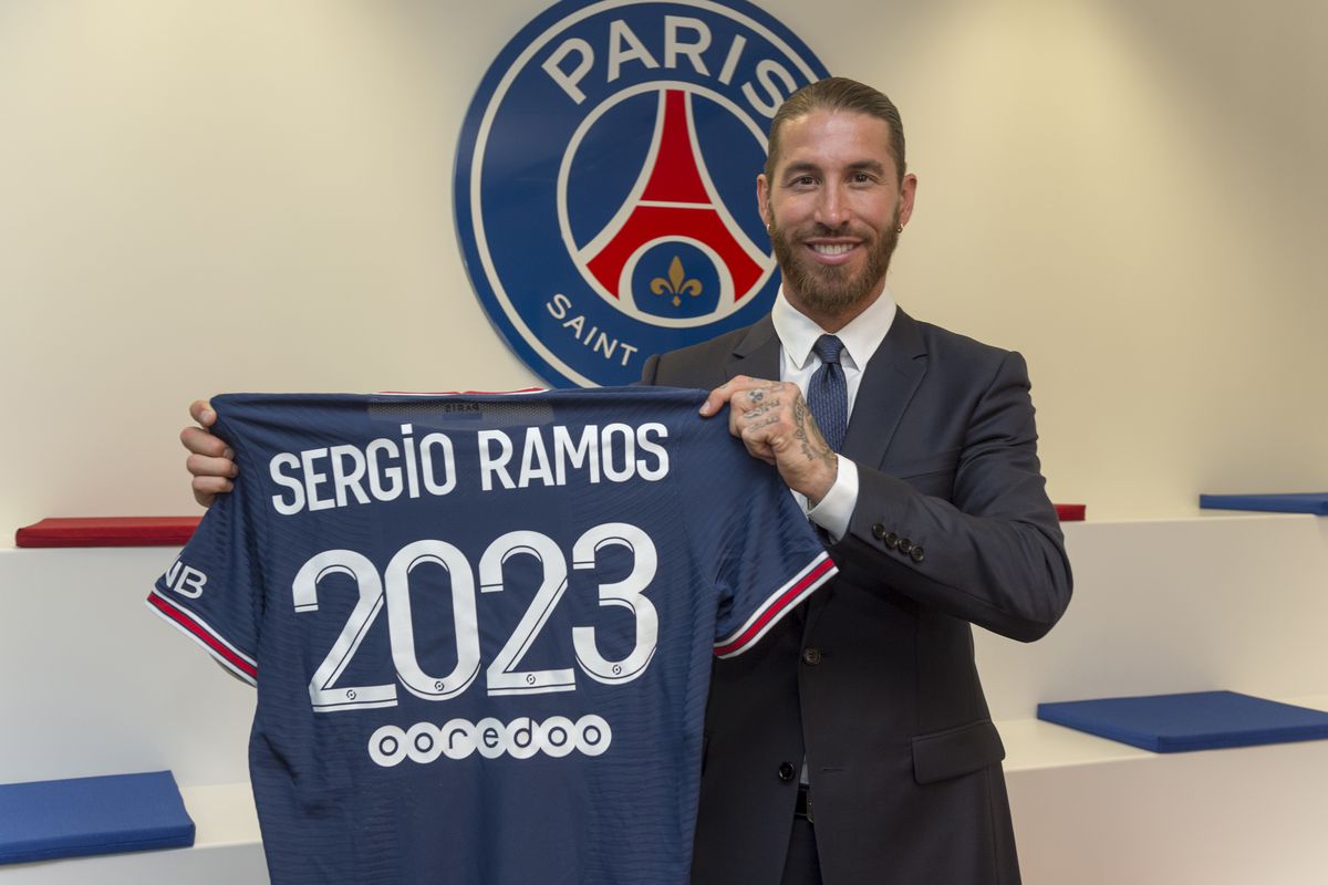 Paris Saint-Germain Unveil New Signing Sergio Ramos
