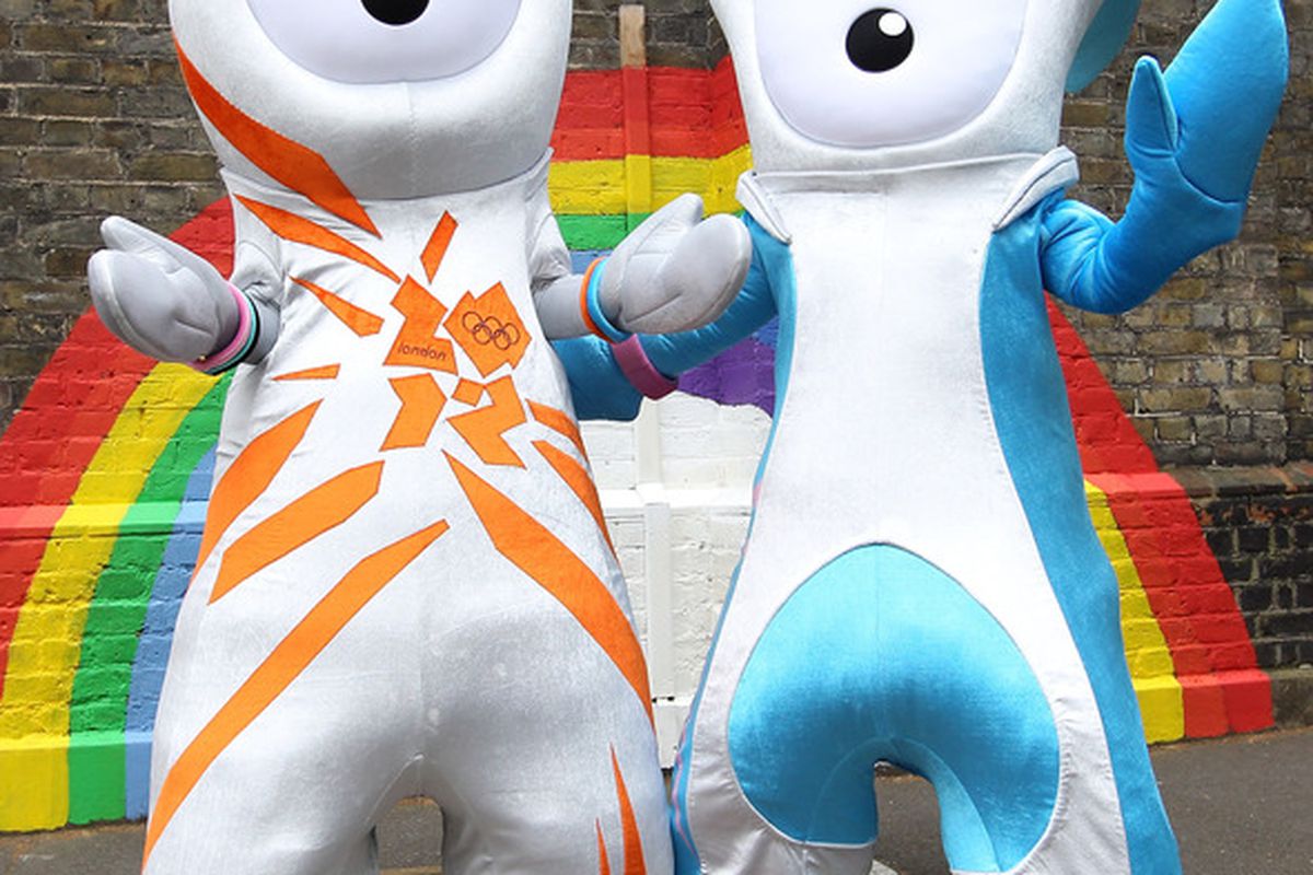 LONDON, ENGLAND - MAY 19:  Wenlock, the Olympic mascot and Mandeville (Blue), the Paralympic mascot are unveiled at St Pauls Whitechapel C of E Primary School, Tower Hamlets on May 19, 2010 in London, England.  (Photo by Julian Finney/Getty Images)