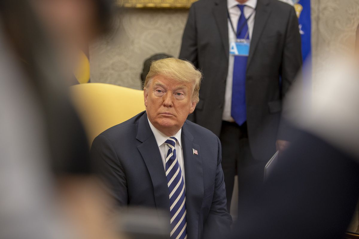 Trump in the White House in September 2018.