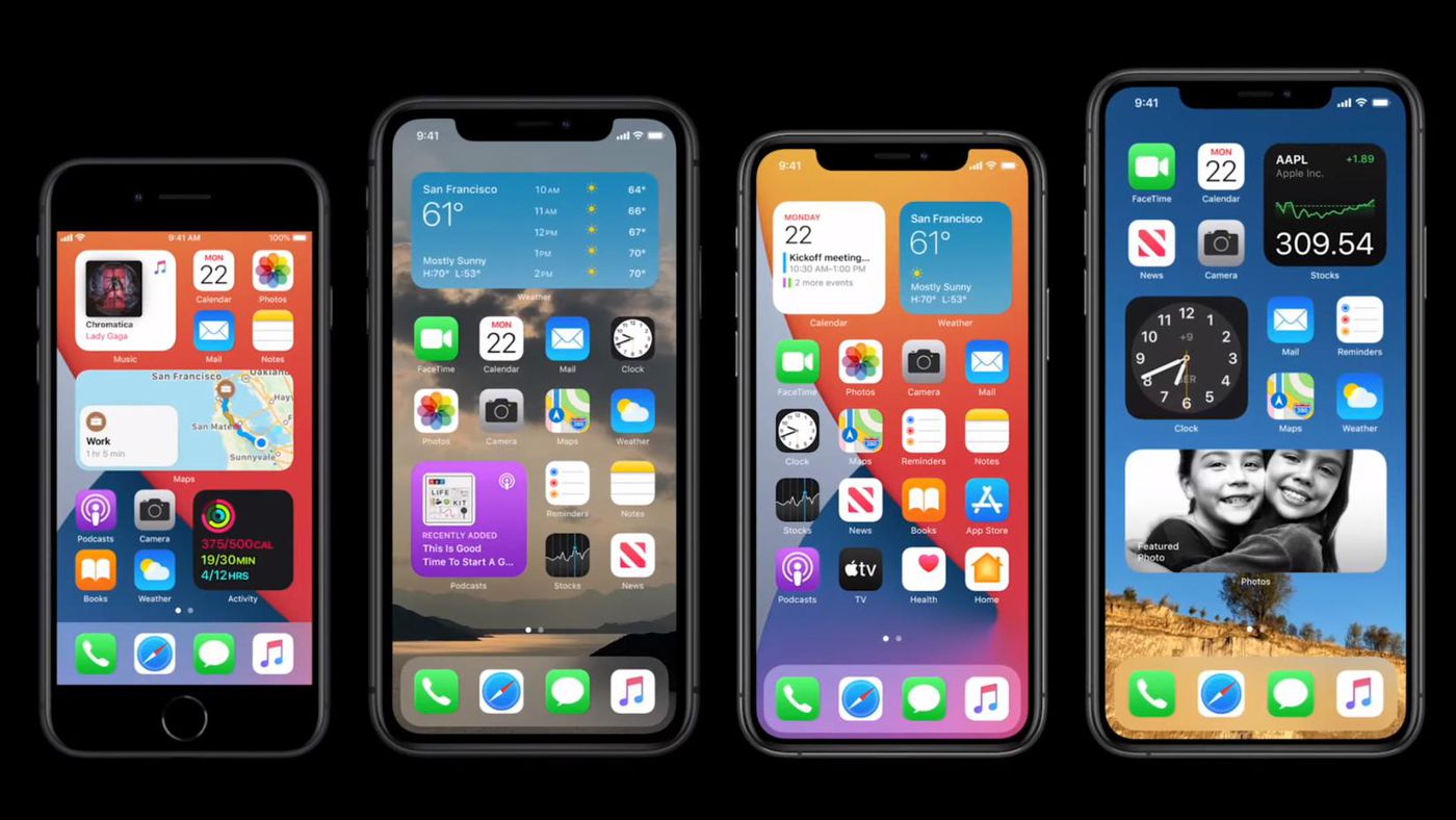 Apple S New Ios 14 Home Screen Brings Windows Phone Live Tiles Back To Life The Verge