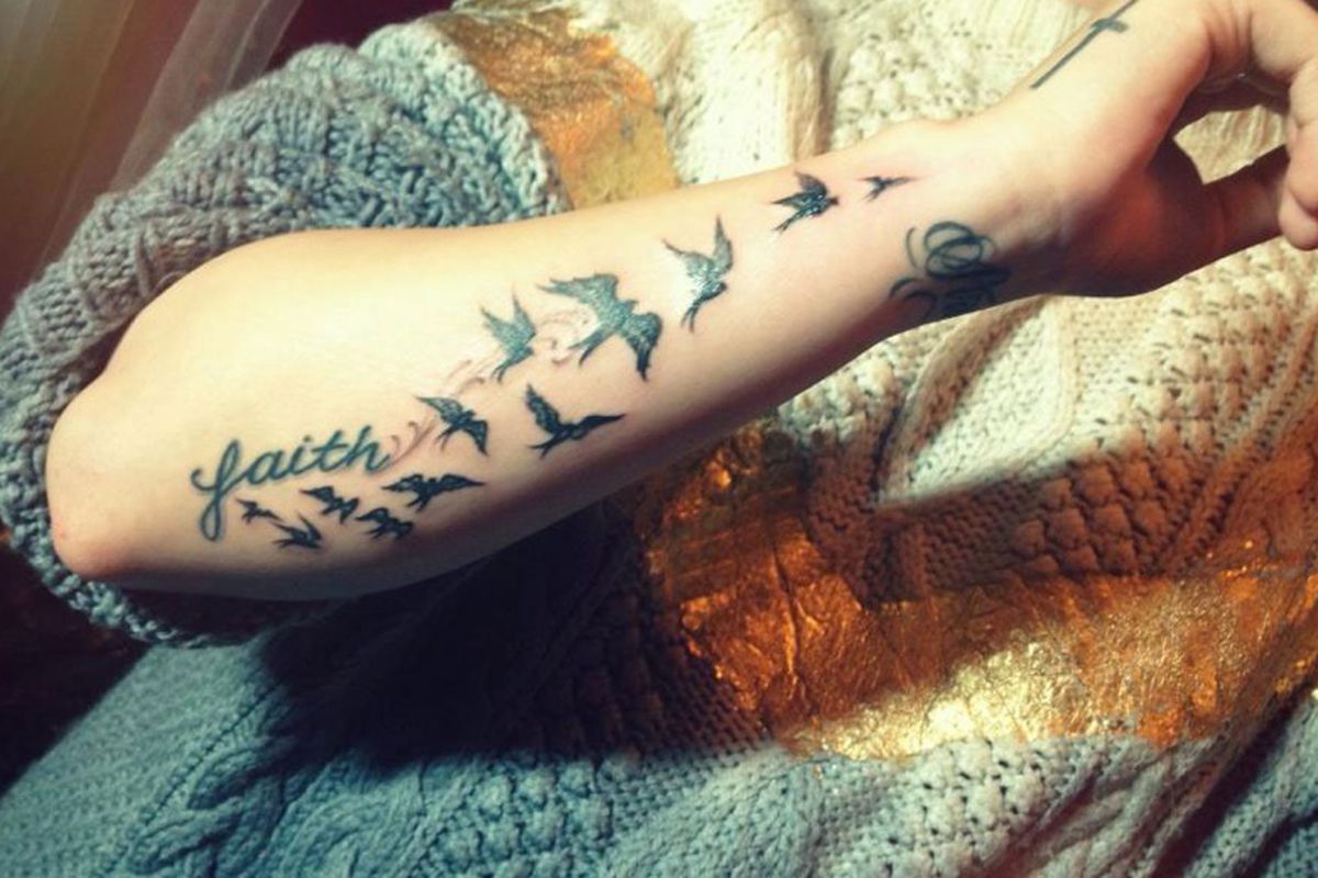 Demi Lovato via <a href="http://nymag.com/thecut/2012/11/demi-and-her-new-very-creative-bird-tattoos.html">The Cut</a>