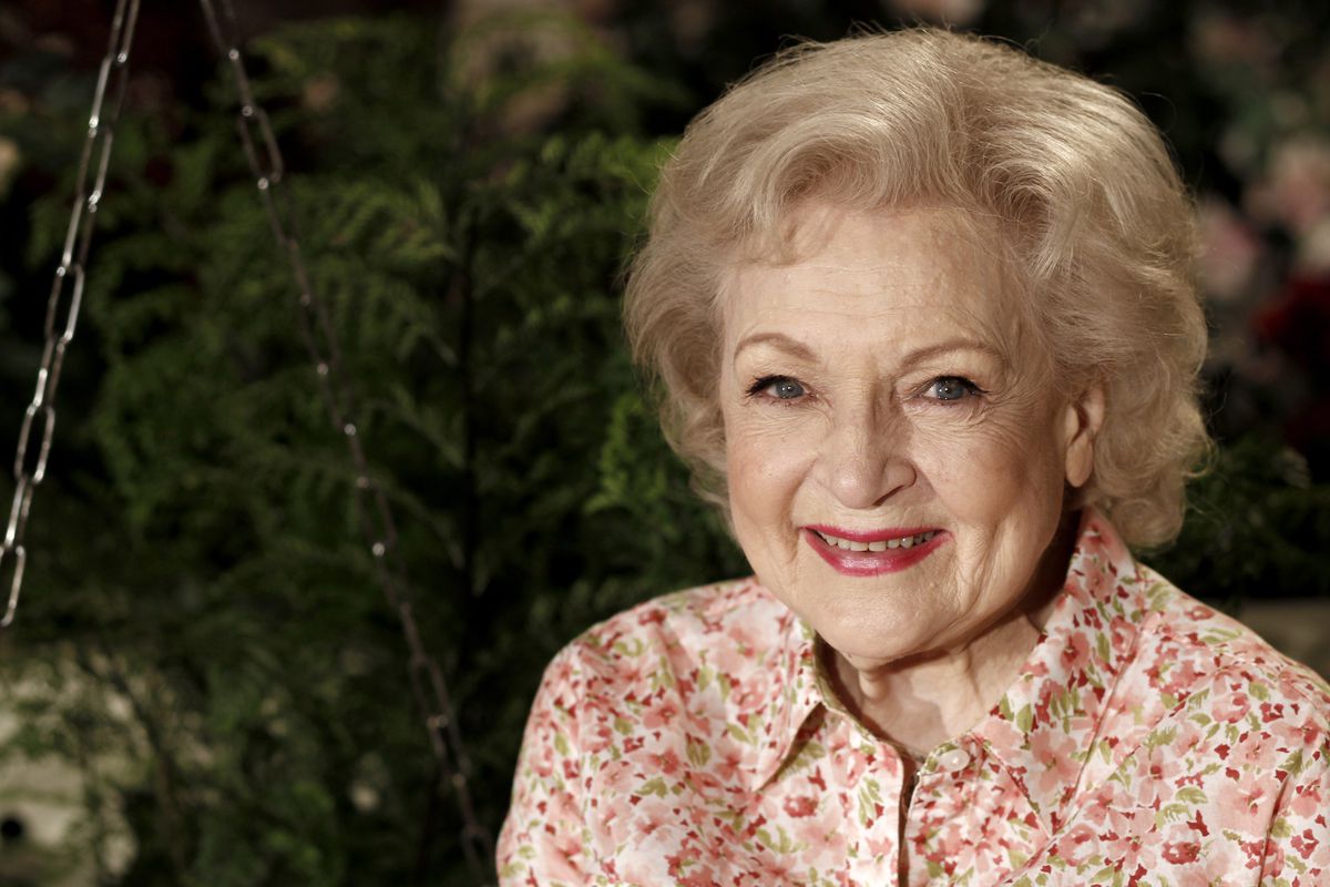 Actress Betty White poses for a portrait in Los Angeles on June 9, 2010. White will turn 99 on Sunday, Jan. 17. 