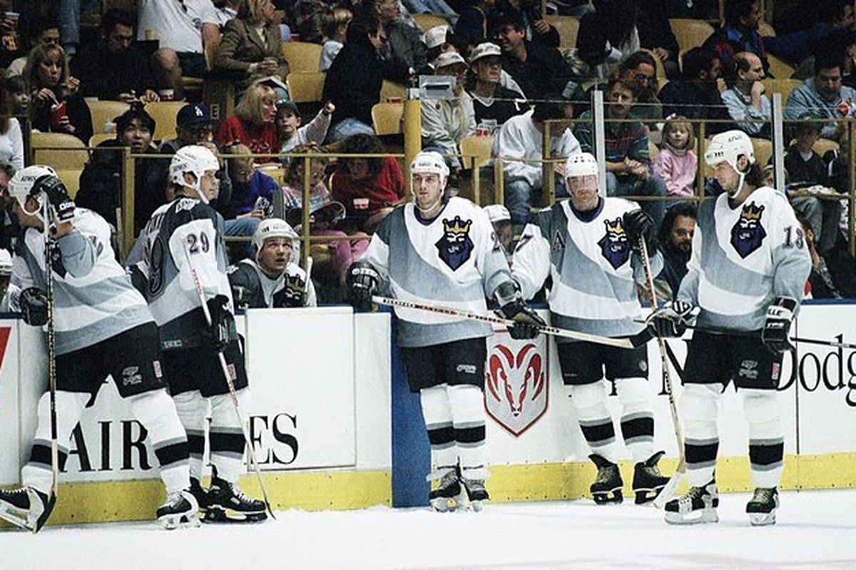 The Kings got to wear these back when the Jets came to visit