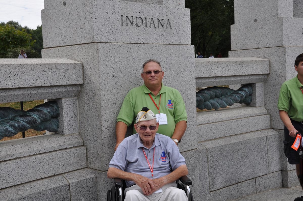Navy veteran James DeWitt traveled to Washington, D.C. in 2010 with Honor Flight Chicago, an organization which honors Chicago-area veterans with a trip to the nation’s capital.