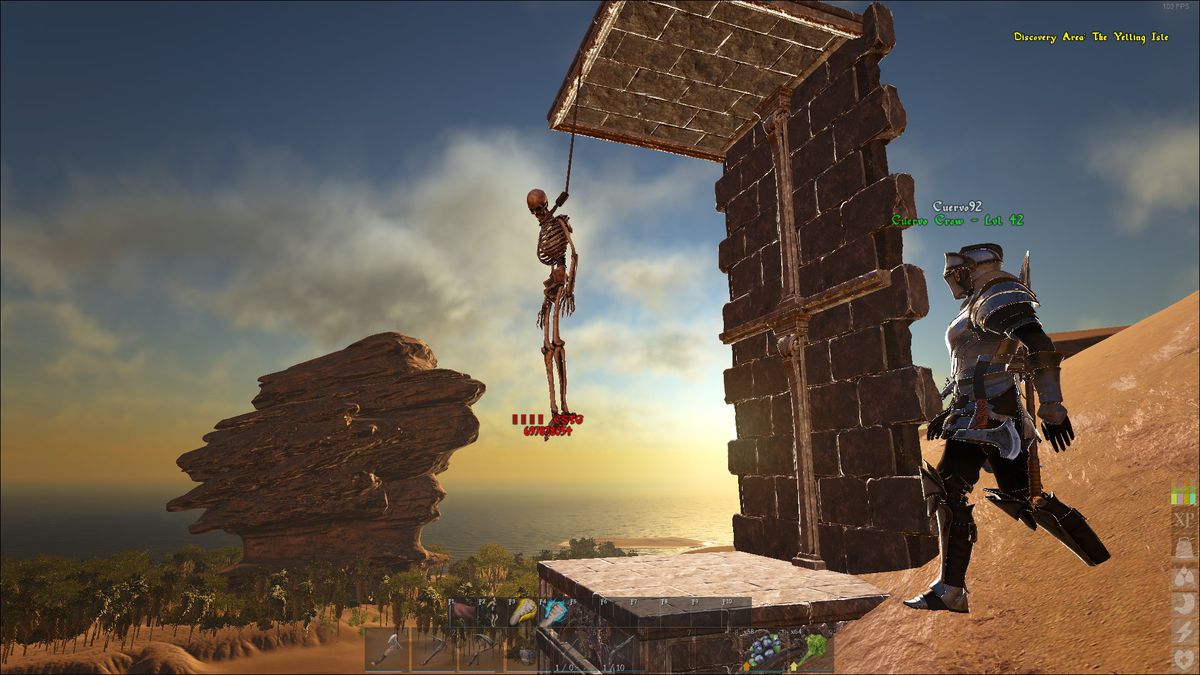 Atlas - a hanged skeleton