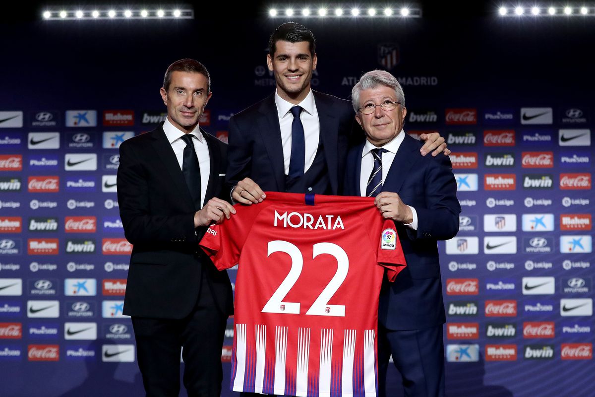 Club Atletico de Madrid unveil new signing Alvaro Morata