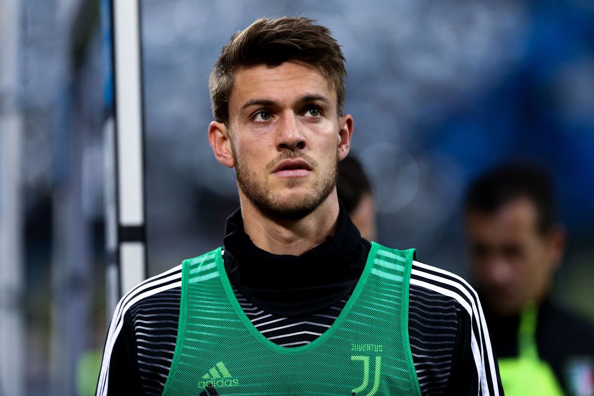Daniele Rugani of Juventus FC looks on before the Serie A...