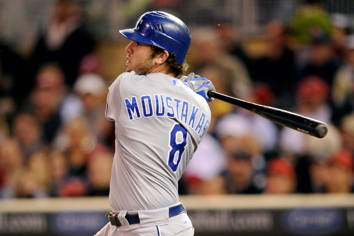 MINNEAPOLIS, MN - APRIL 27: Mike Moustakas, both a gentleman and a scholar (Photo by Hannah Foslien/Getty Images)