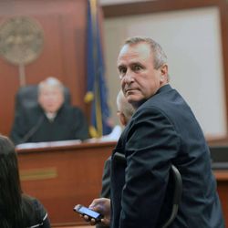 Former Utah attorney general Mark Shurtleff makes his initial court appearance in Judge Royal's courtroom in Salt Lake City Wednesday, July 30, 2014.