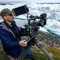 Director and cinematographer Jon Shenk on the set of “An Inconvenient Sequel: Truth to Power.”