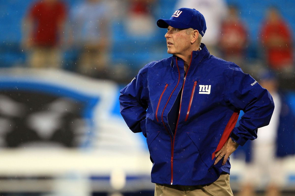 <strong>Tom Coughlin a</strong>nd the New York Giants have a lot of decisions to make to reach the 53-man roster limit.  (Photo by Streeter Lecka/Getty Images)