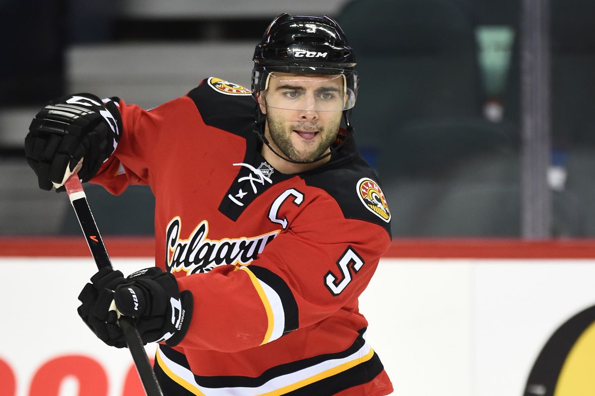 Giordano is the key to the Flames possession in addition to the scoring.
