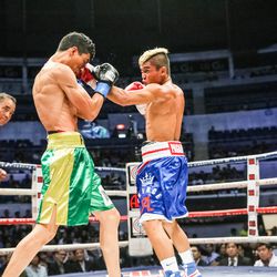 Albert Pagara lands a punch at Pinoy Pride 30