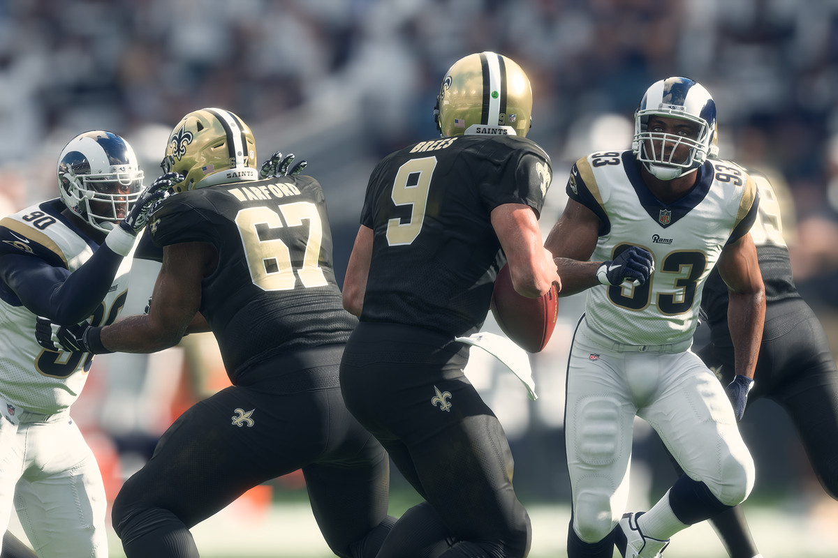Madden NFL 18 - Drew Brees and the New Orleans Saints versus the Los Angeles Rams