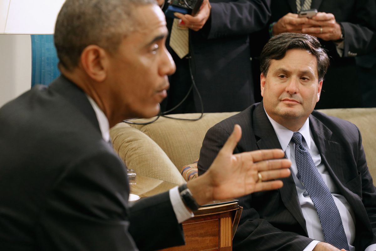 Obama Meets With Ebola Response Coordinator Ron Klain  At White House