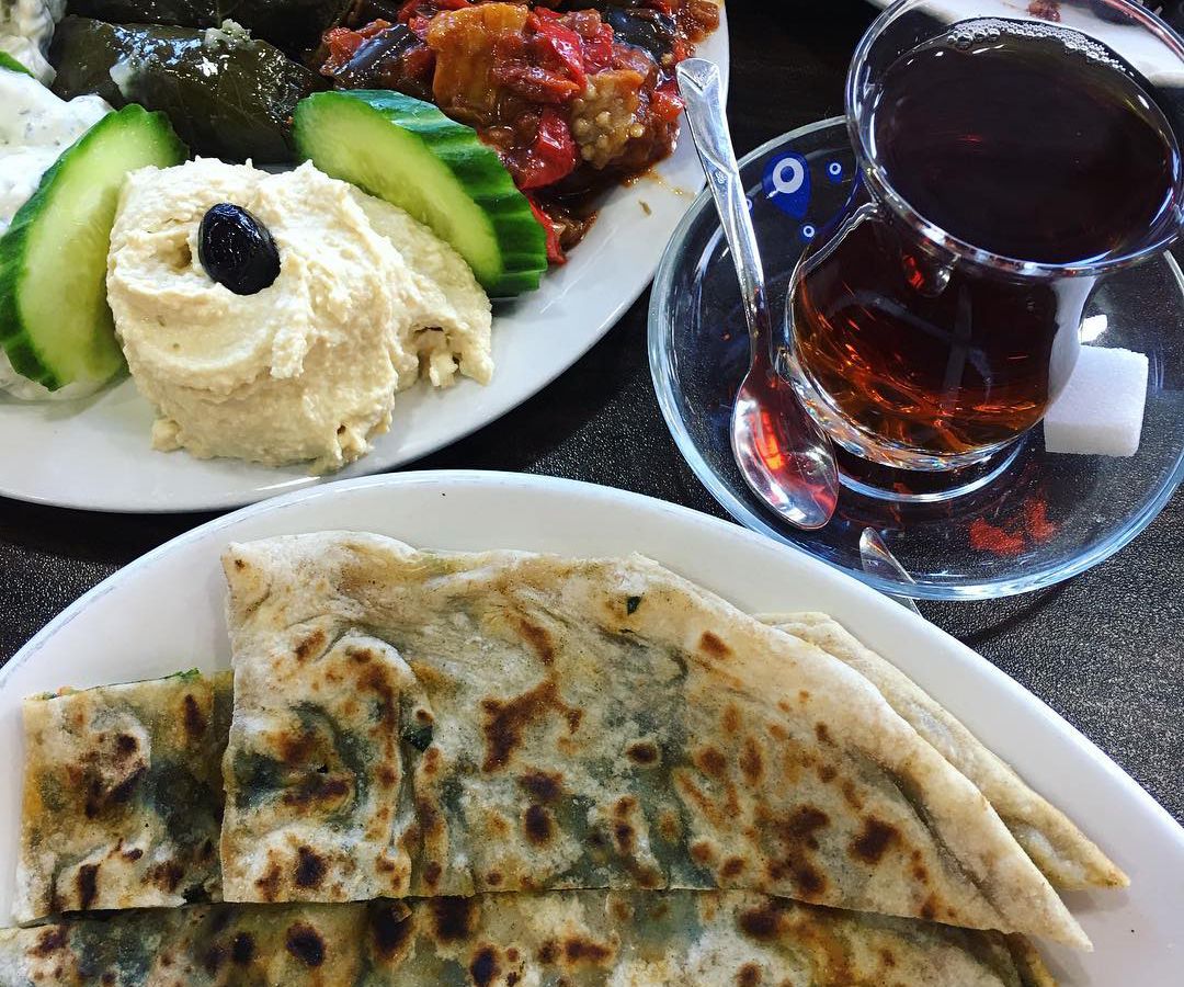 Bread and Turkish Tea at 01 Adana Newington Green, one of the best value restaurants in north London