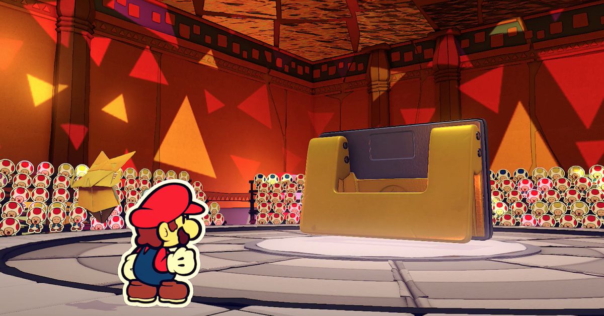 Hole Punch boss fight guide Paper Mario The Origami King Polygon