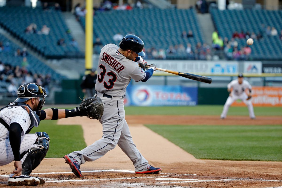 Nick Swisher makes good contact, you won't believe what happens next!
