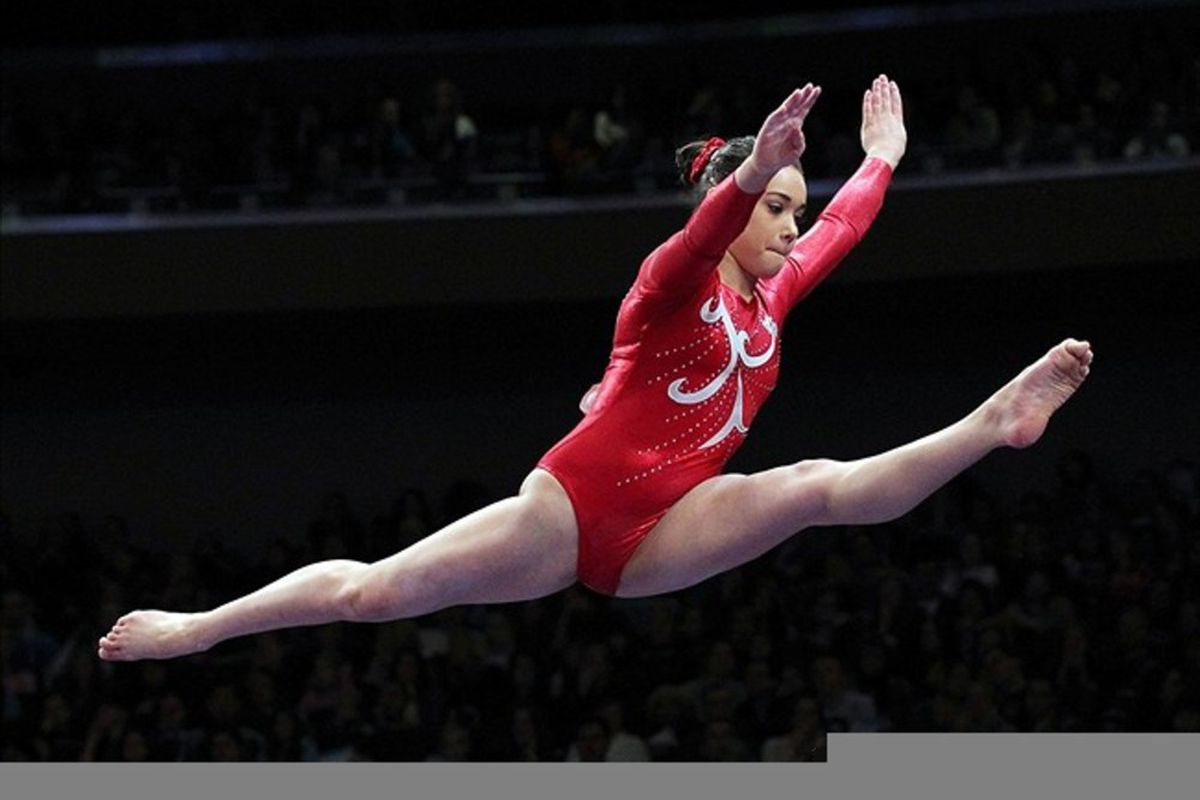 15-year-old Canadian gymmast Victoria Moors is the youngest competitor of Canada's 277-person Olympic contingent. (Credit: Anthony Gruppuso-US PRESSWIRE)