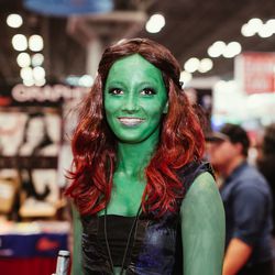 Gamora from Guardians of the Galaxy: This one's fairly obvious, yes? Just go absolutely ham on green body paint.