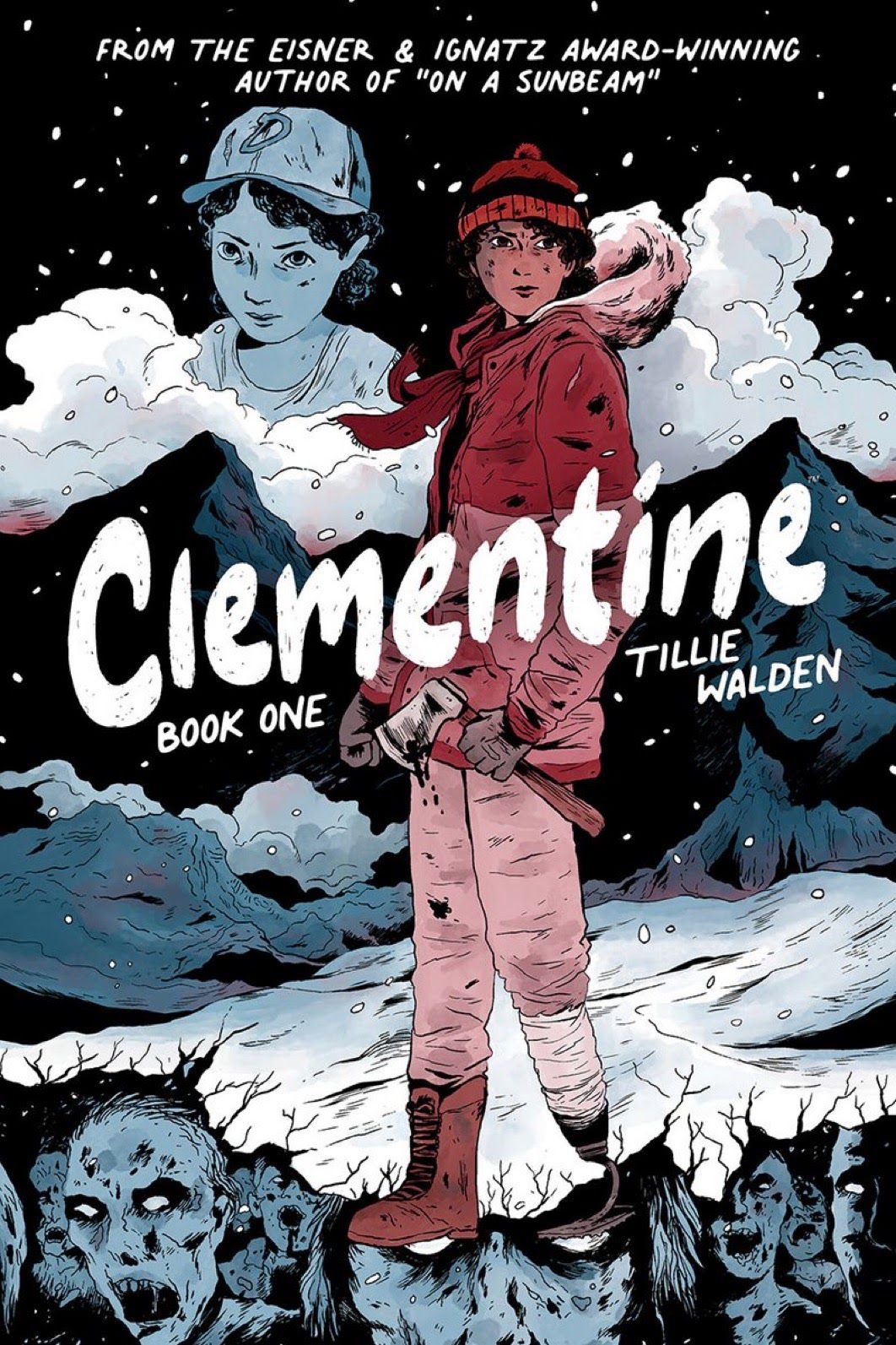 Clementine, the titular young girl in a zombie apocalypse, on the cover of The Walking Dead: Clementine (2022).