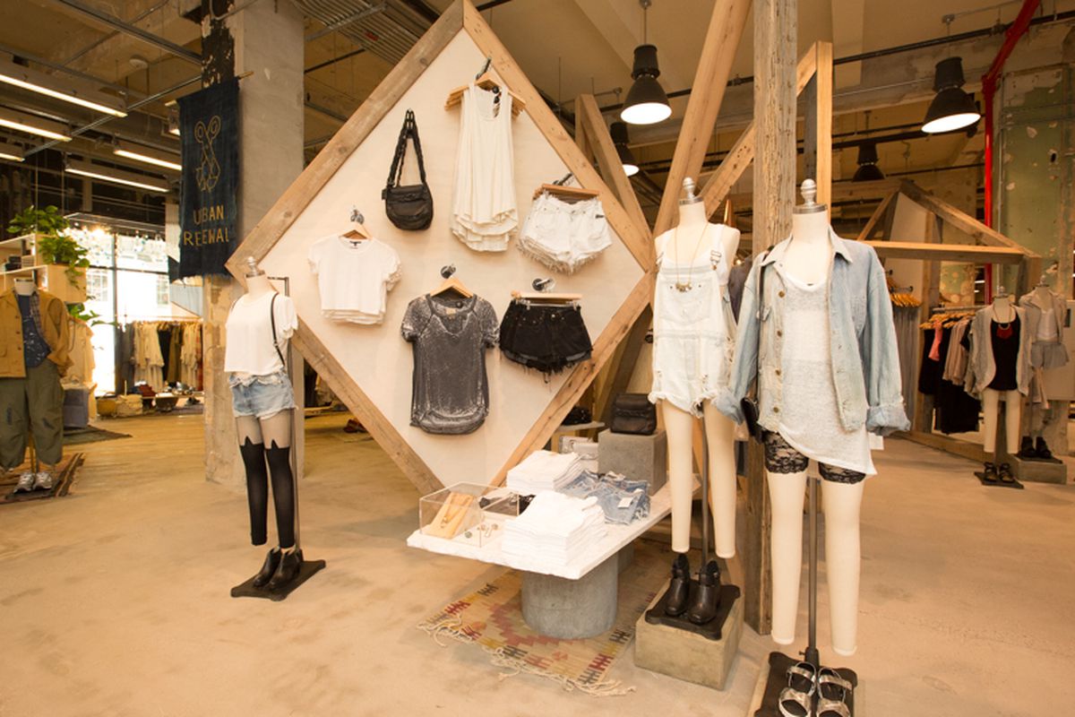 Inside Urban Outfitters' new NYC concept store. Photo via Racked NY.