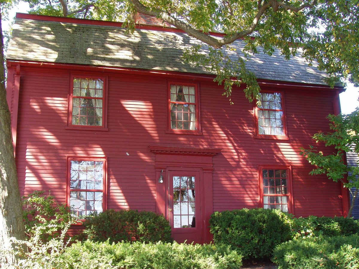 The exterior of a house dating from the 1750s. 