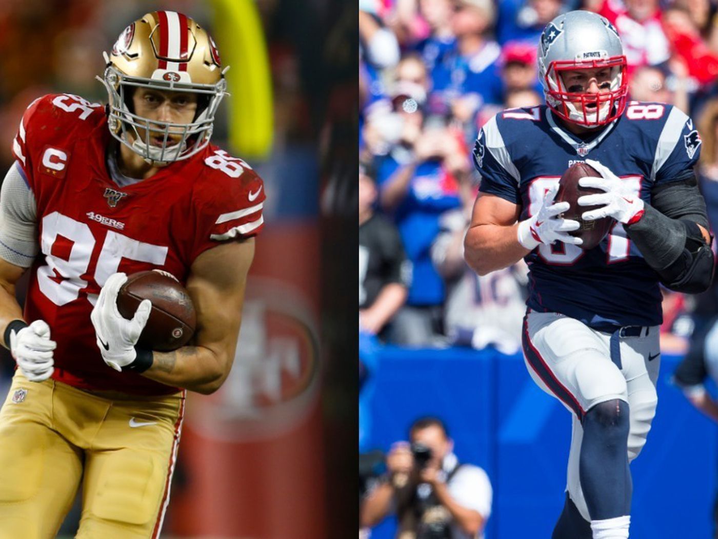 San Francisco 49ers: Comparing George Kittle and Rob Gronkowski's
