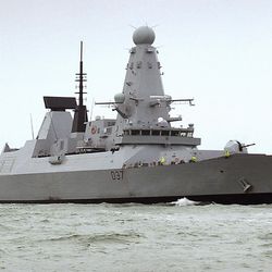 This undated Ministry of Defence handout shows the HMS Duncan, a Type 45 Destroyer, which will relieve HMS Montrose in the region as Iran threatens to disrupt shipping. Iran on Friday, July 12, 2019 demanded the British navy release an Iranian oil tanker seized last week off Gibraltar, accusing London of playing a “dangerous game” and threatening retribution. British media reported a second warship, the destroyer HMS Duncan, was being sent to the Persian Gulf to operate alongside the Royal Navy’s HMS Montrose frigate and American forces, and would be there in a few days. The British Ministry of Defense refused to comment. (Ben Sutton/Ministry of Defence via AP)