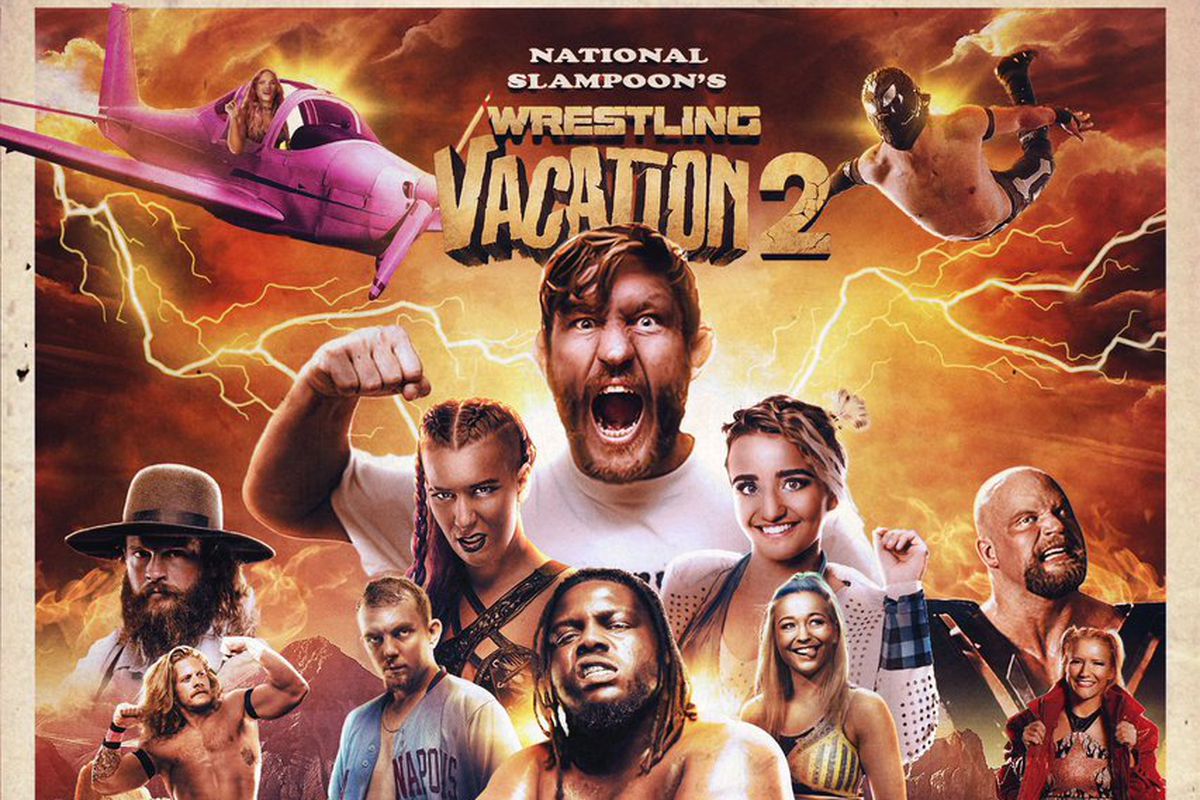 Poster for BLP National Slampoon’s Wrestling Vacation 2