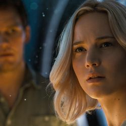 Chris Pratt and Jennifer Lawrence star in “Passengers."