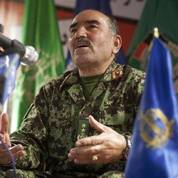 Gen. Mohammad Sharif Yaftali of Afghanistan's 203rd Thunder Corps is pleased with his troops' performance.      