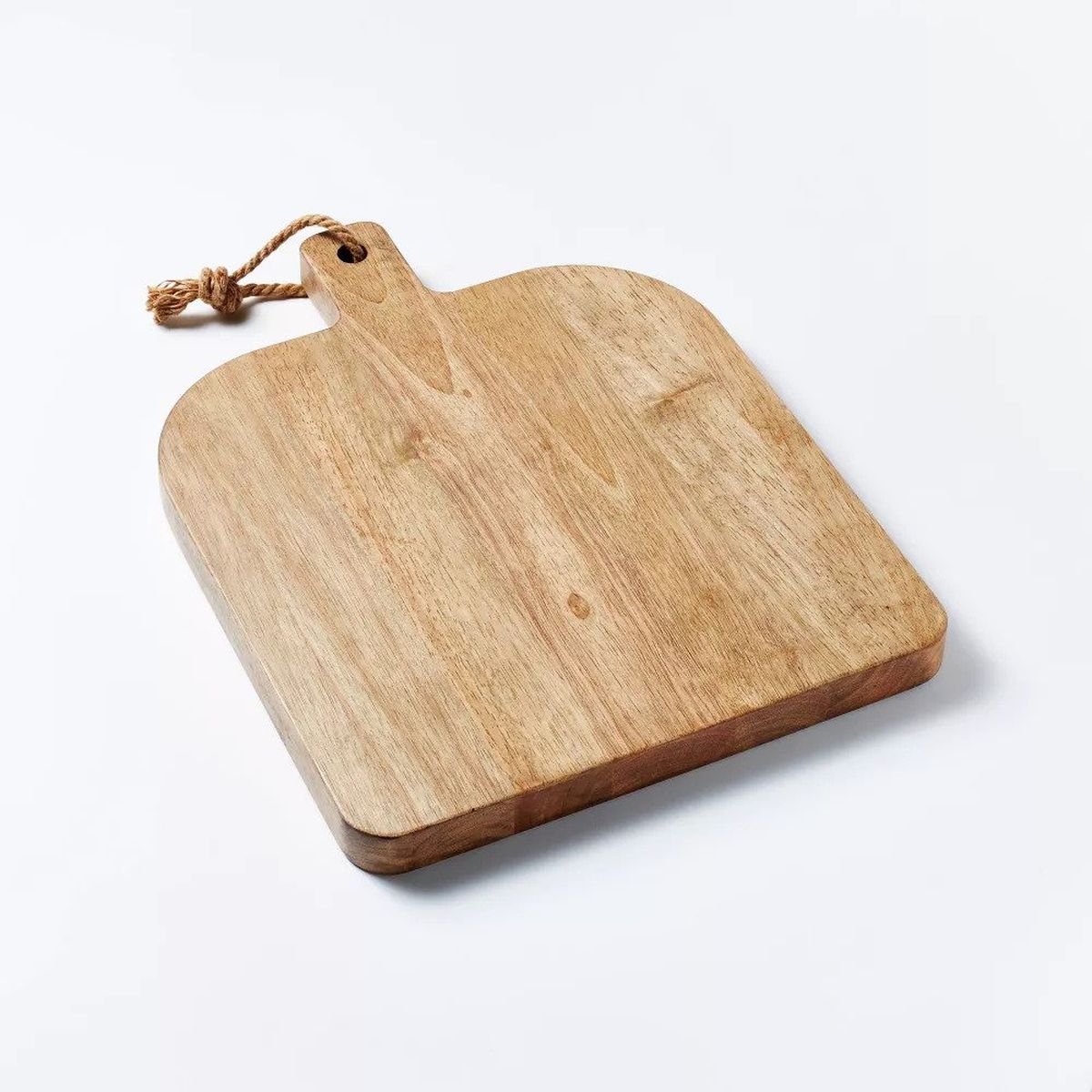 A wood cutting board