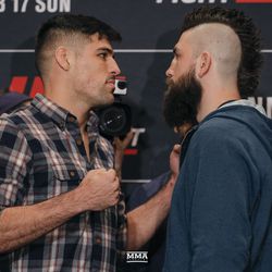 Vicente Luque and Bryan Barberena face off Friday at UFC Phoenix media day.