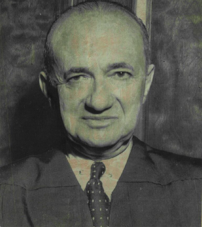 U.S. District Judge Julius Hoffman, seen in a 1969 photo, was well known as the judge in the Chicago 7 case and also heard the case against the American Medical Association.