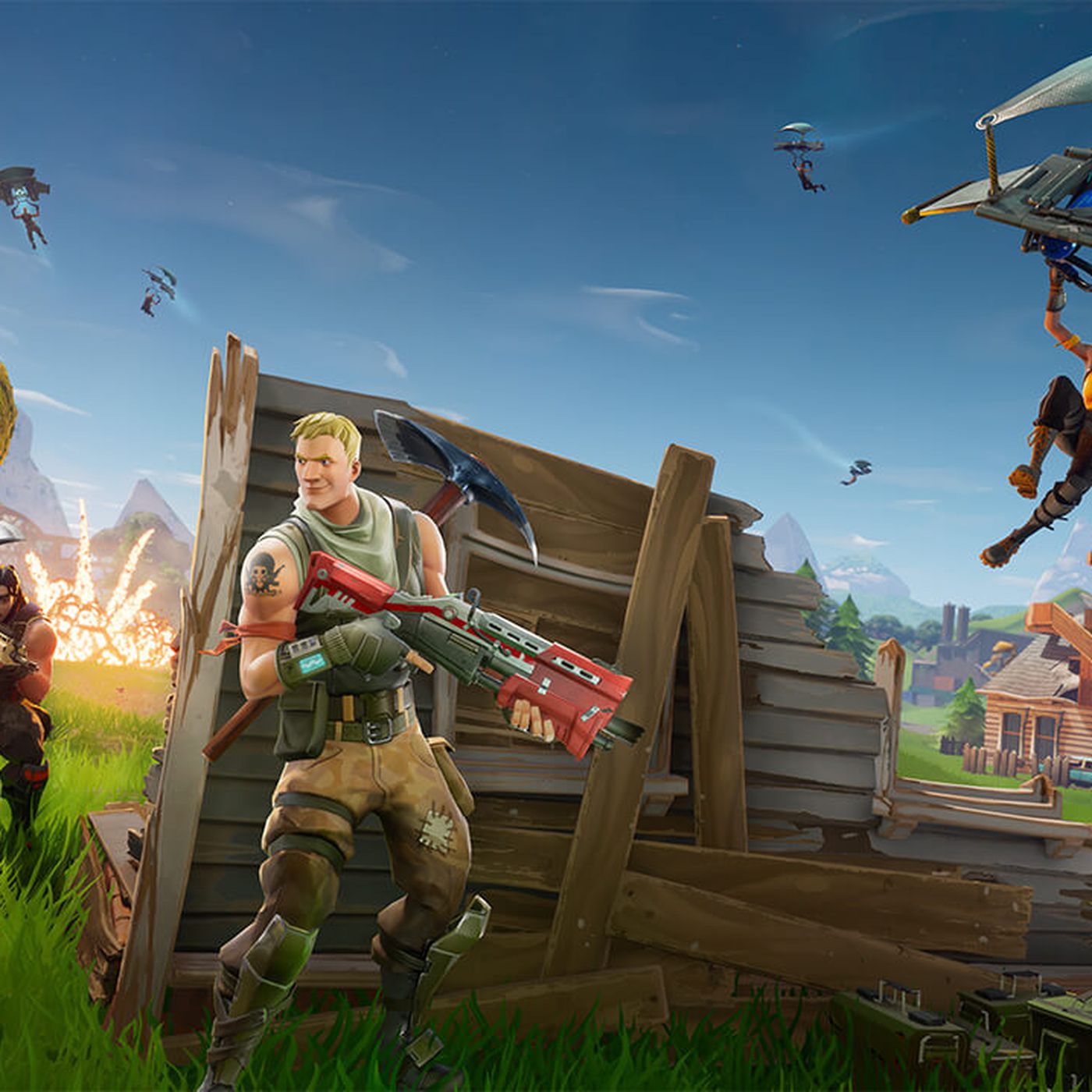 psykologi anekdote Robe Fortnite PS4 vs. Xbox One cross-play isn't happening, but both consoles can play  against PC or mobile - The Verge