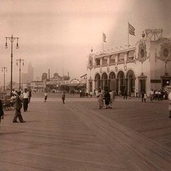 Child's Restaurant, Coney Island, Photo by Irving Underhill, 1930's, From Flickr [<a href="http://www.flickr.com/photos/95792637@N00/2497888225/">link</a>]