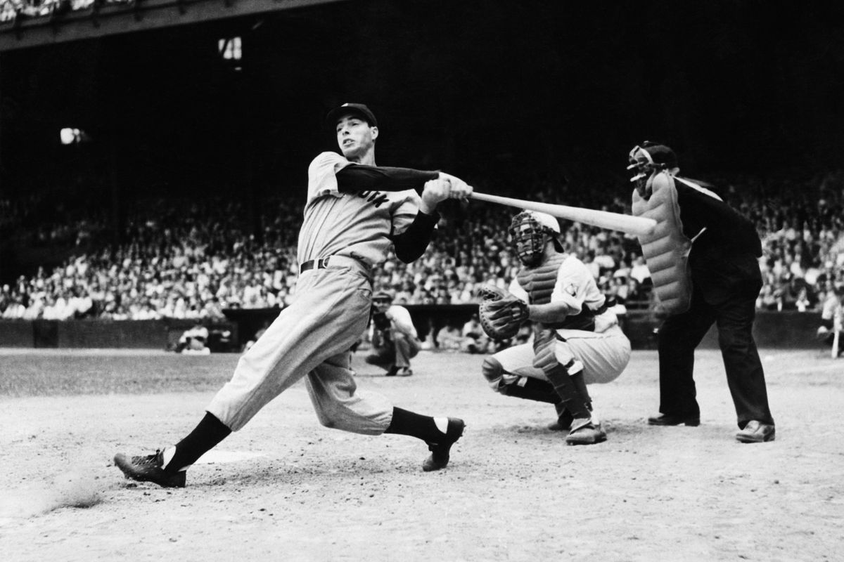 Joe DiMaggio Hitting a Home Run