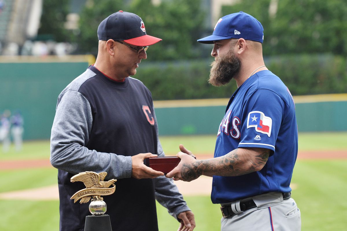 MLB: Texas Rangers at Cleveland Indians
