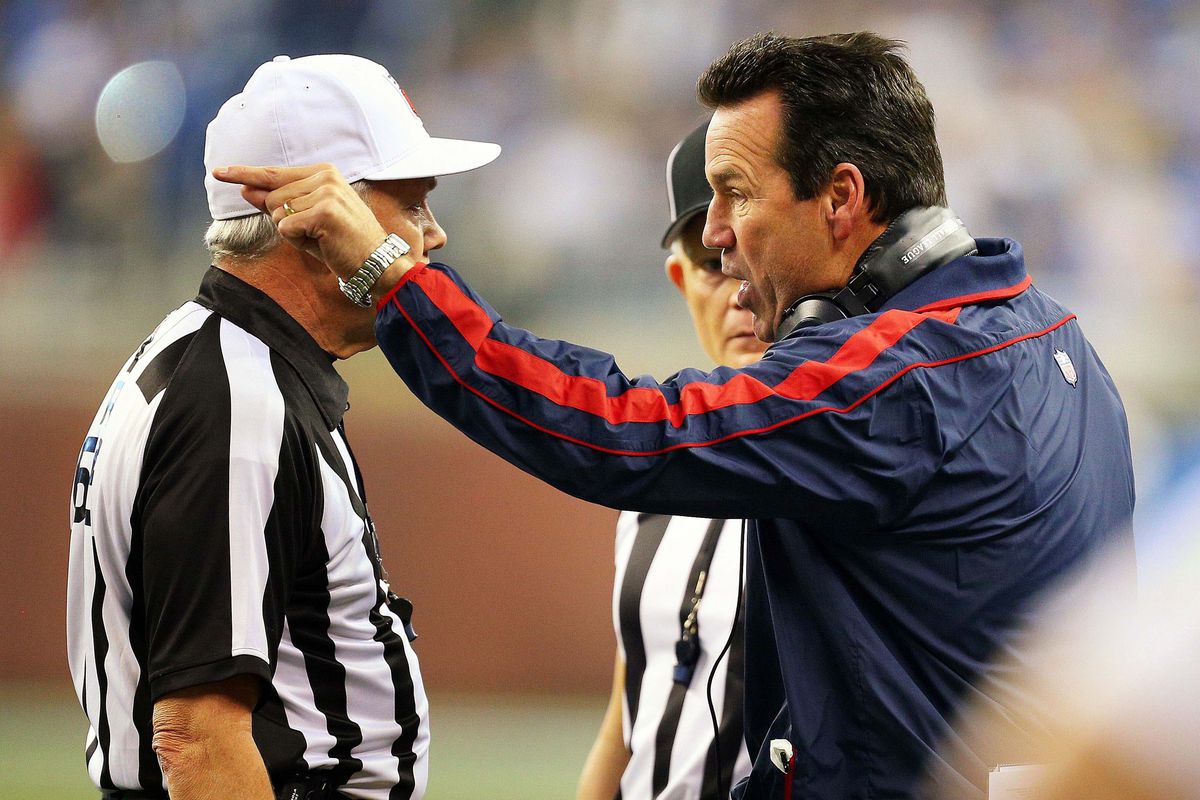 "You show me where in the rule book it says I have to watch my kicker attempt a field goal.  Show me!"