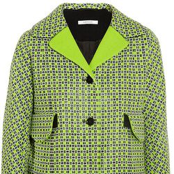 <a href="http://www.net-a-porter.com/product/409280/Carven/checked-cotton-blend-tweed-jacket">Carven checked cotton-blend tweet jacket</a>, $204 (was $850)