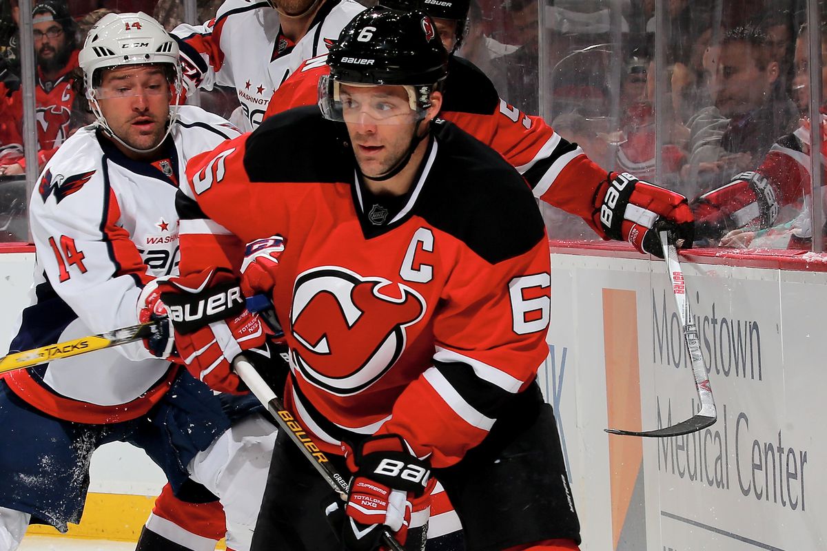 Tonight, Andy Greene leads the Devils against the Capitals.