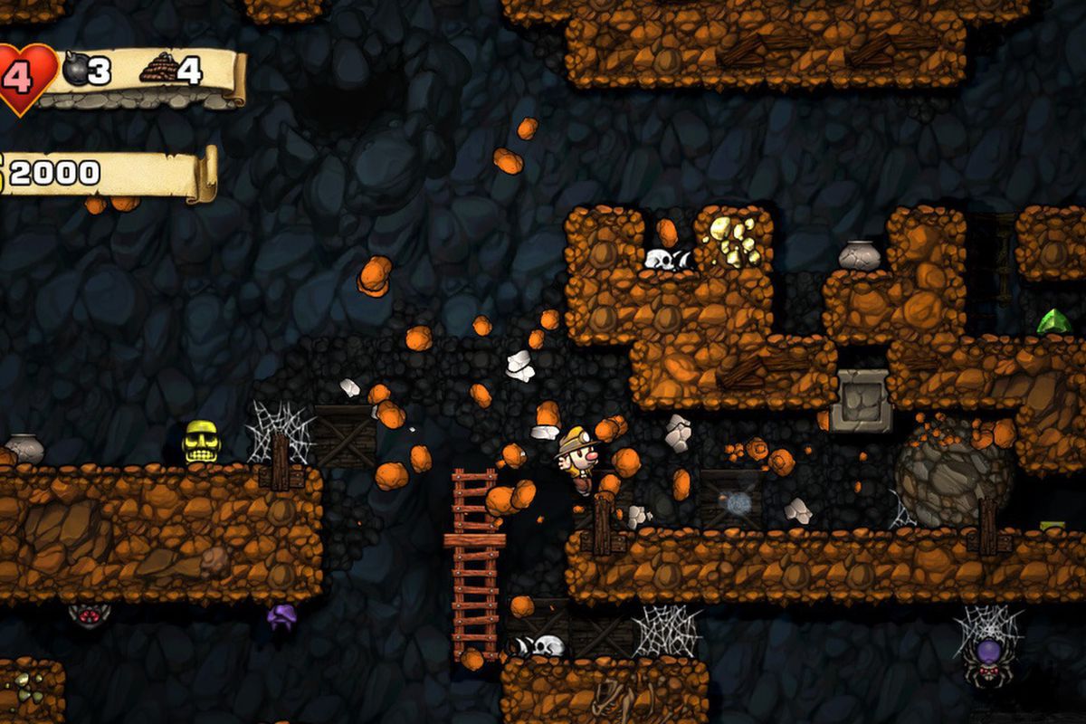 Spelunky 1.4 update adds 'Pro' HUD and save backup, fixes bugs - Polygon