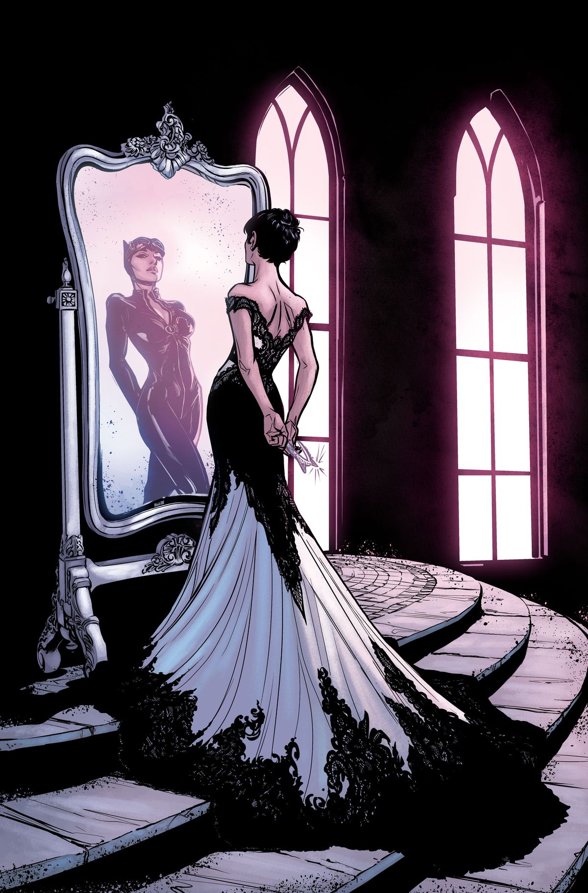Get a first look at Catwoman’s wedding dress
