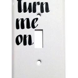 Baron Von Fancy 'Turn Me On' Light Switch Cover, $10