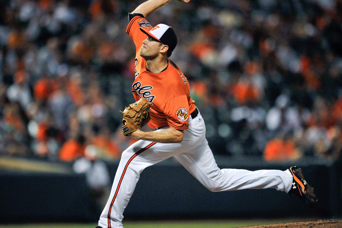 With the O's facing resurgent long-time nemesis Clay Buchholz, Chris Tillman will probably need to be nearly perfect. Does he have it in him? Mandatory Credit: Joy R. Absalon-US PRESSWIRE