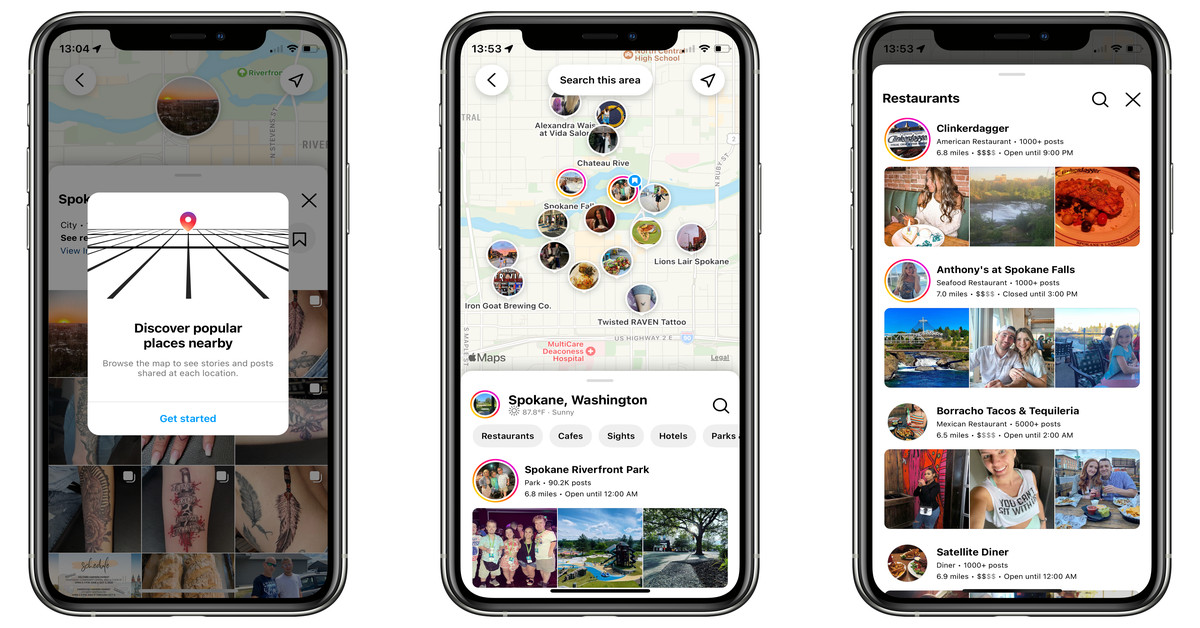Instagram’s trying to make it easier to find nearby businesses