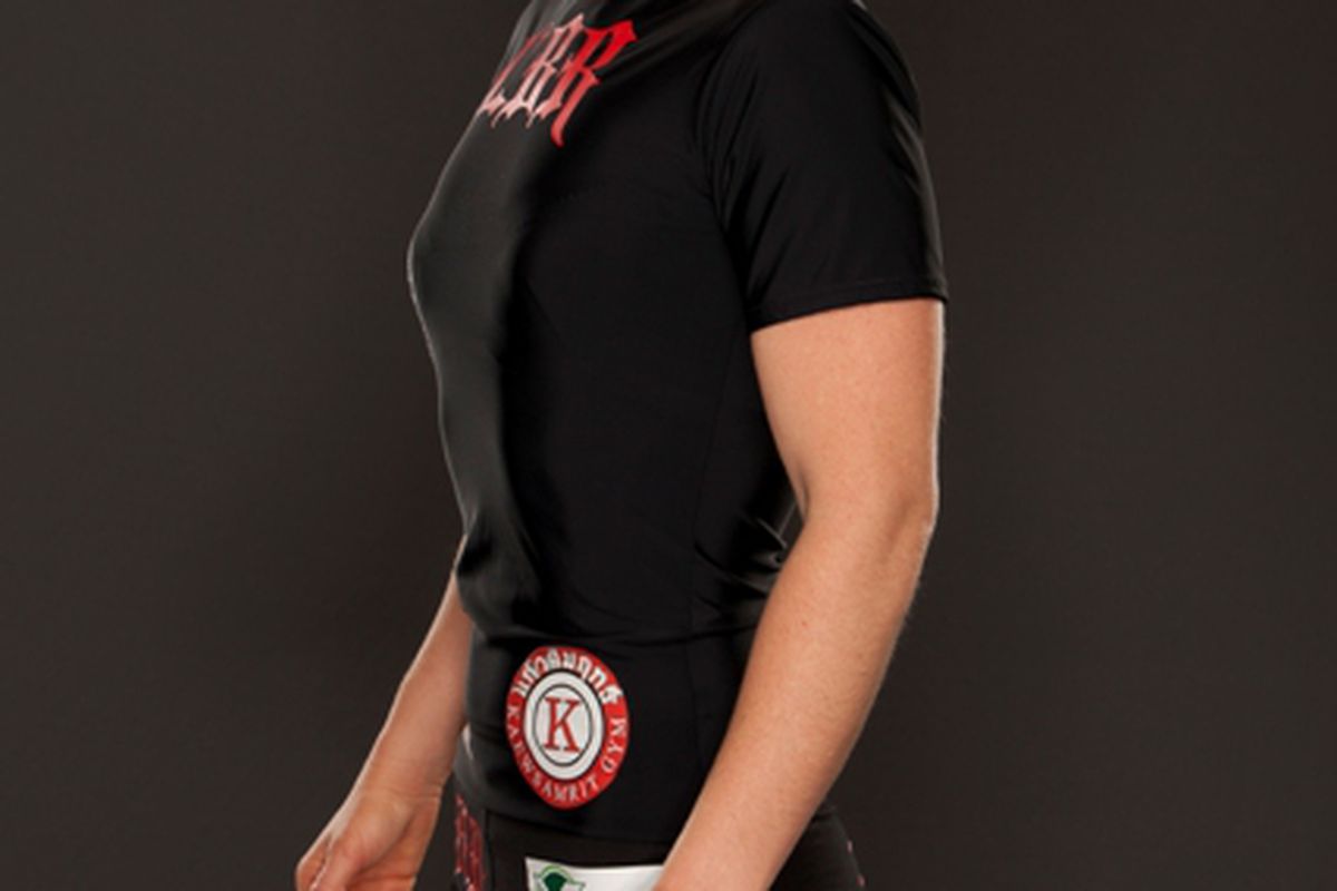 Pictured: Leslie Smith, who will step up on short notice because of an injury to Sarah Kaufman to fight Kaitlin Young in the Invicta 3 main event at Memorial Hall in Kansas City on Sat., Oct. 6, 2012. 
