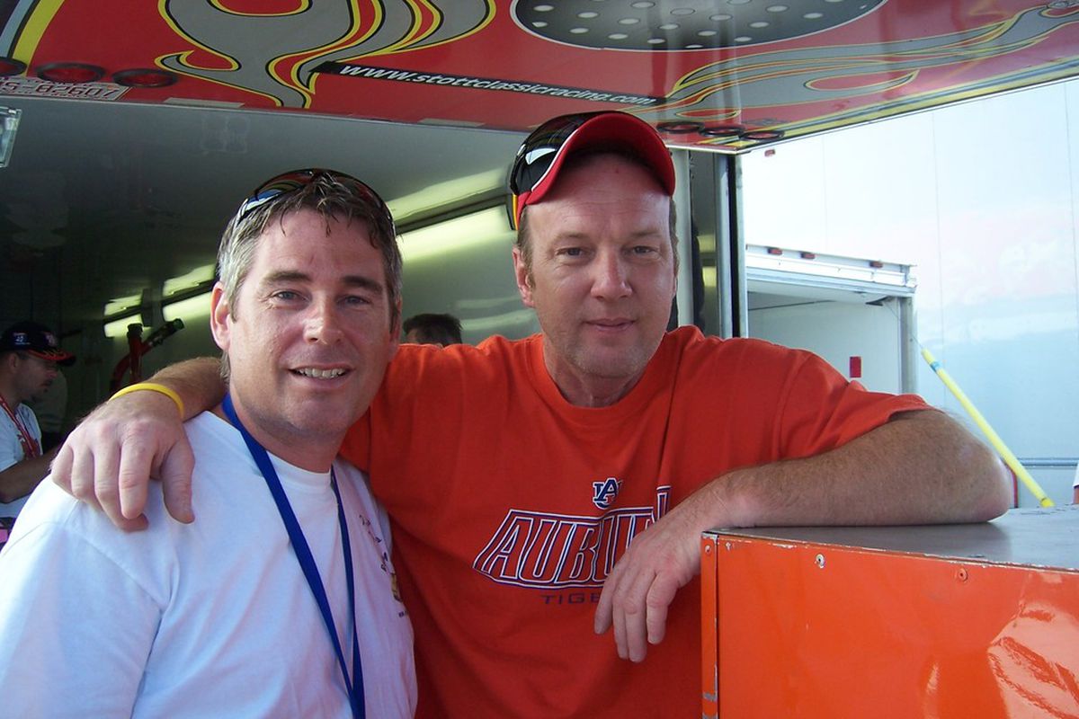 July 31, 2010 - Ricky Byers and I at the ARCA RE/MAX Series race in Pocono.  Credit: NASCAR Ranting and Raving
More pictures after the jump!